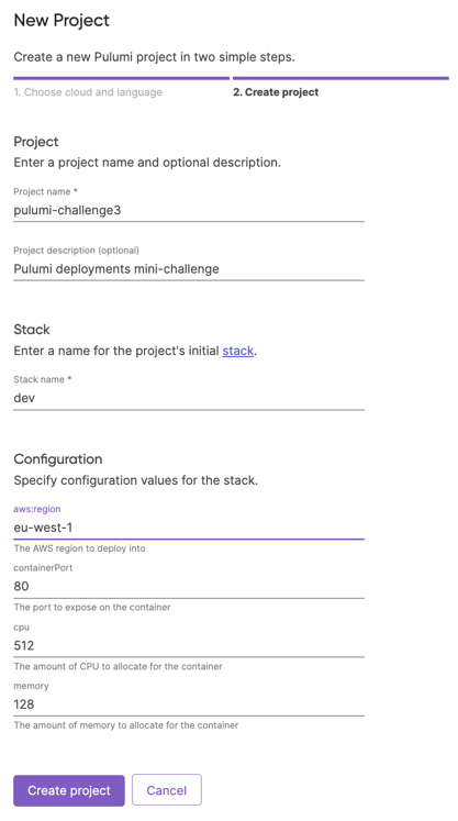 Project setup