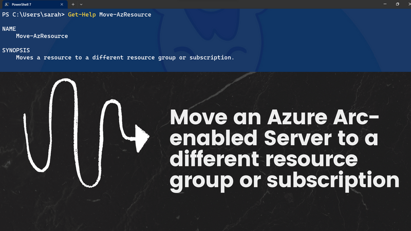 Move an Azure Arc-enabled Server to a different resource group