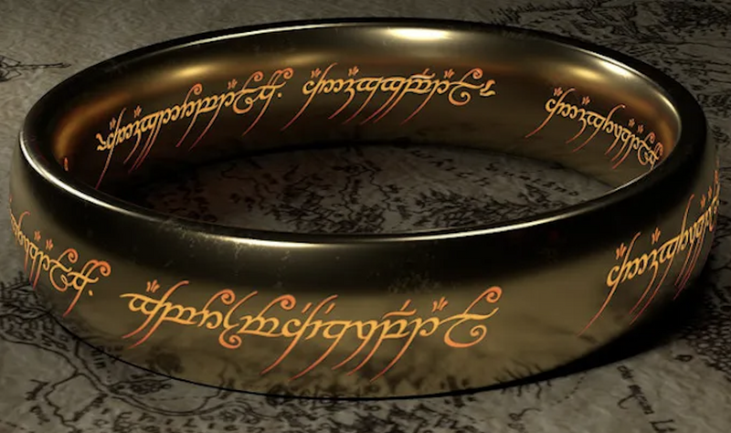 the ring from Lord of The Rings