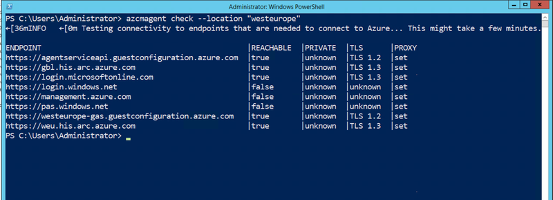 Check if network connectivity for Azure Connected Machine Agent is blocked - Azure Arc