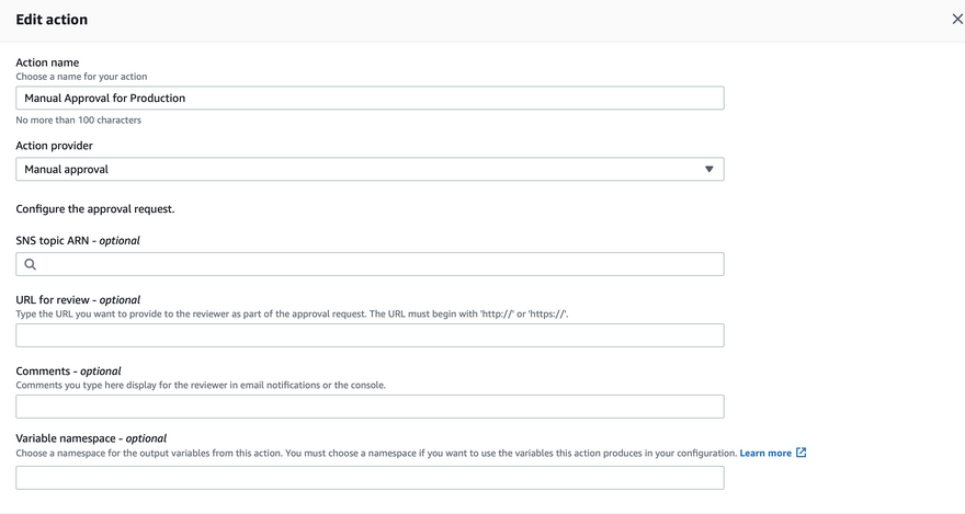 add manual approval action