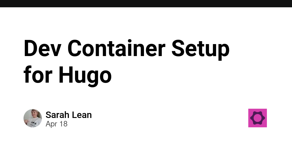Dev Container Setup for Hugo - The Ops Community ⚙️