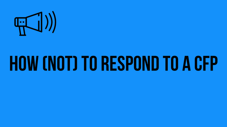 Cover image for How (not) to Respond to a CFP