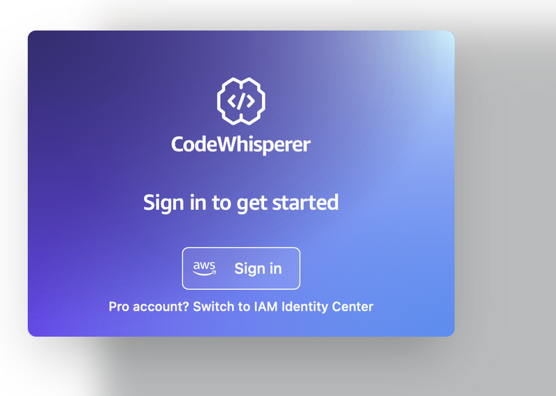 Sign on option