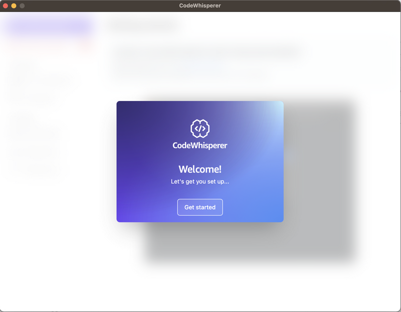 CodeWhisperer startup