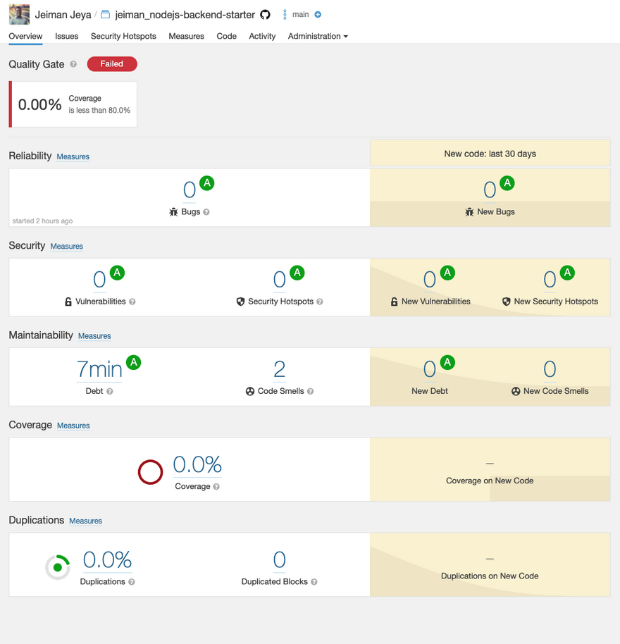 Project badges from private project into a private GitHub repository -  SonarQube - Sonar Community