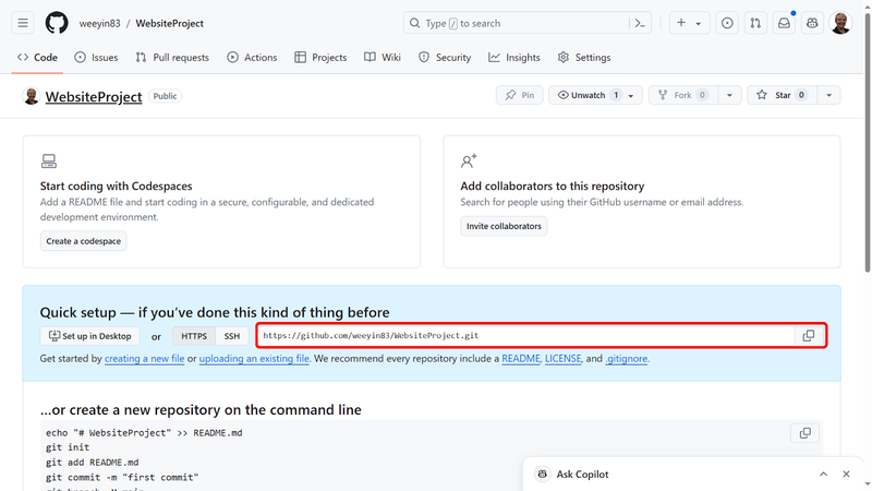 How to push code from VS Code to GitHub