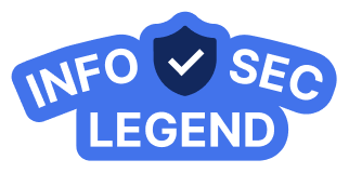 Ops Community InfoSec Legend badge with shield icon