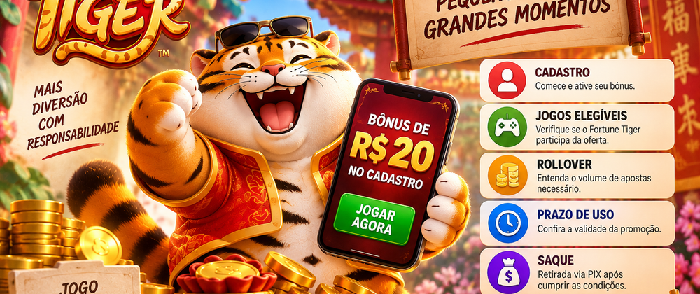 Cover image for Fortune Tiger com R$ 20: o que acontece quando o bônus acaba