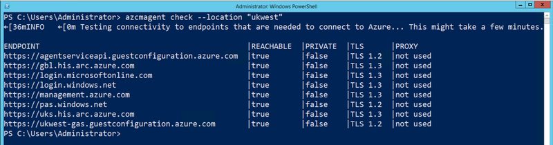 Check if network connectivity for Azure Connected Machine Agent is blocked - Azure Arc