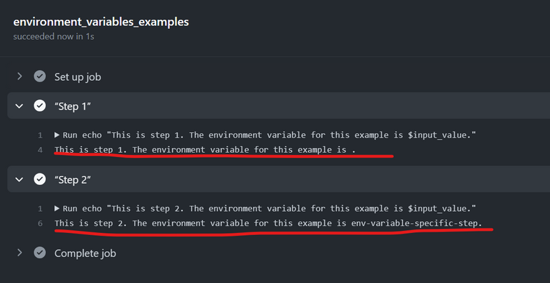How to use GitHub Actions environment variables