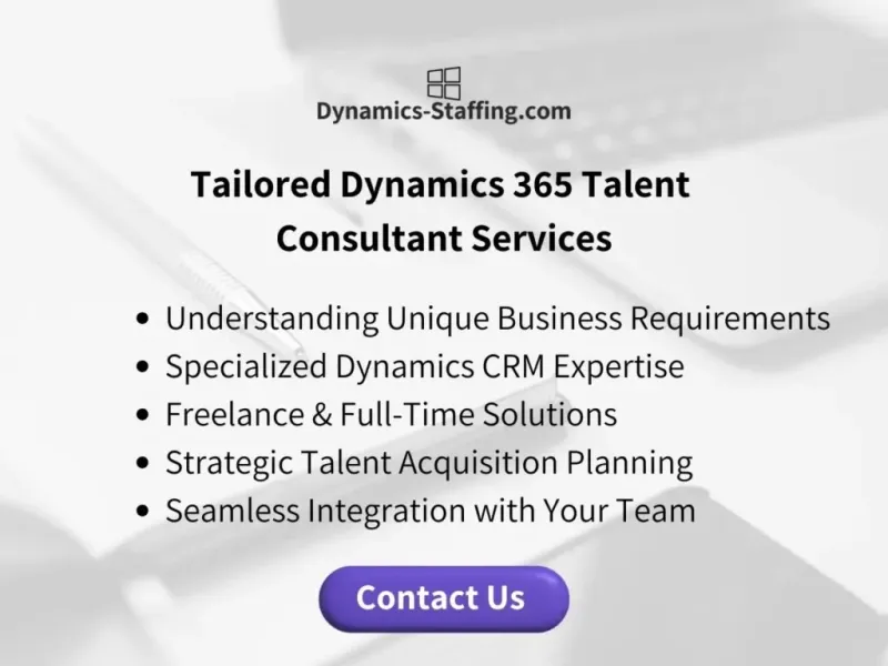 Tailored Dynamics CRM Consultant Services