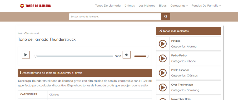 Cover image for Consigue ya thunderstruck tono de llamada viral