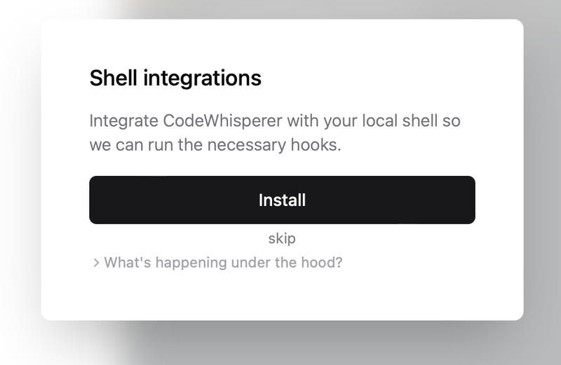 Shell Integration