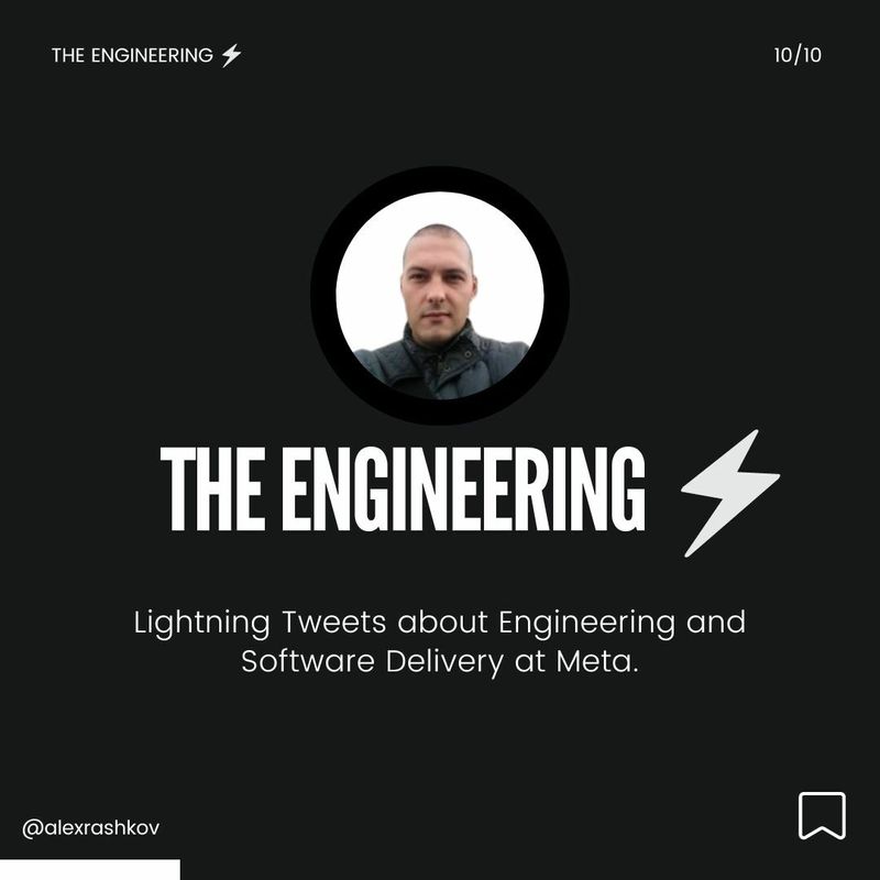 Lightning Tweets about Engineering and Software Delivery at Meta