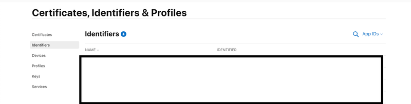 Create an App Bundle Identifier