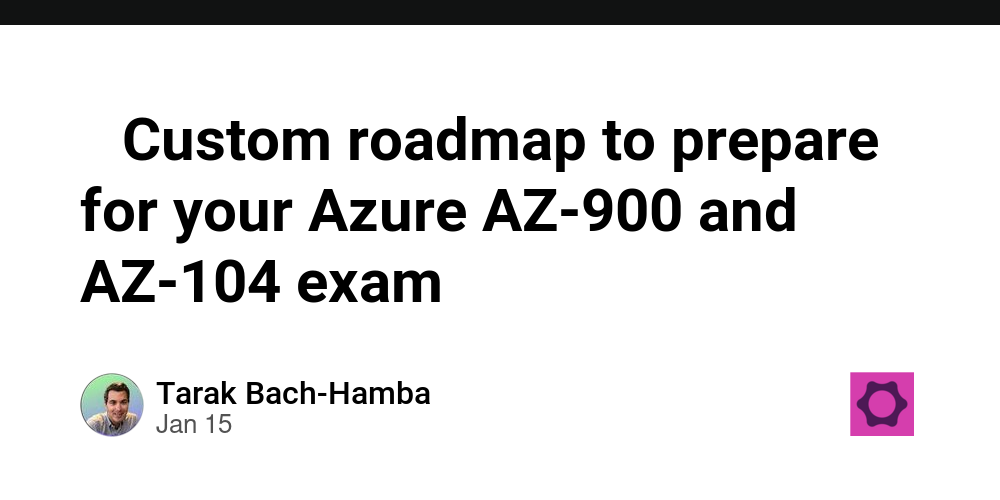 📌 Custom roadmap to prepare for your Azure AZ-900 and AZ-104 exam - The ...