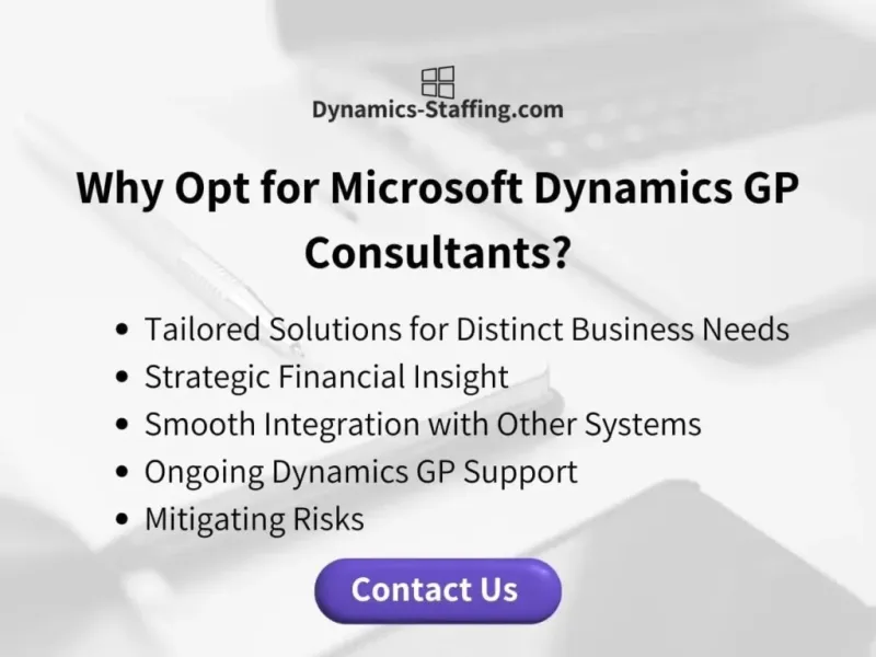 Why Opt for Microsoft Dynamics GP Consultants