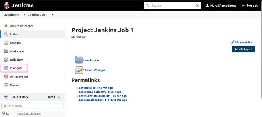 Jenkins Job 1.17