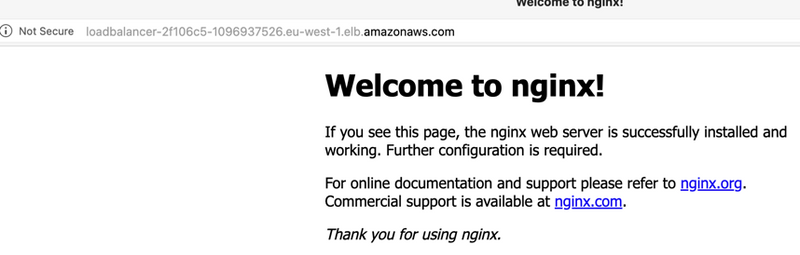 Nginx welcome