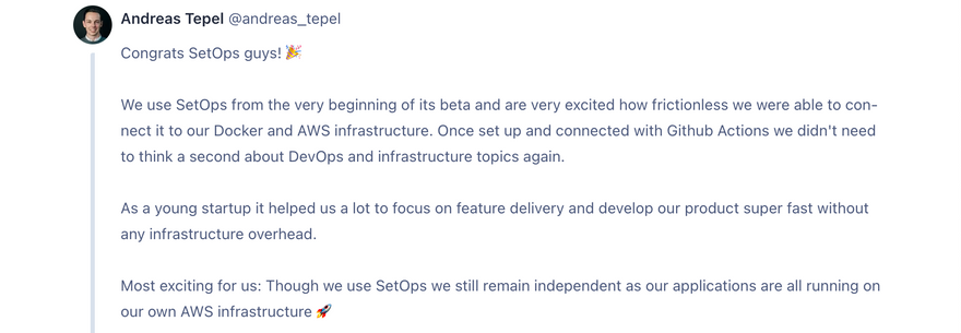 SetOps Comments
