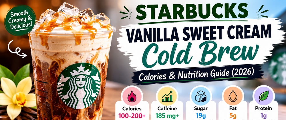 Cover image for Starbucks Vanilla Sweet Cream Cold Brew Calories & Nutrition (2026 Guide)