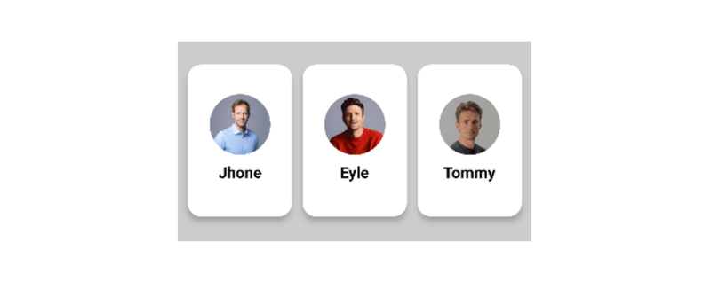 3 person with their name