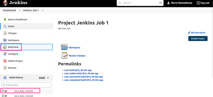 Jenkins Job 1.19