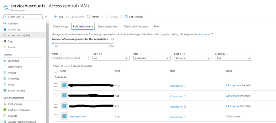 Setting a permissions for the SPN