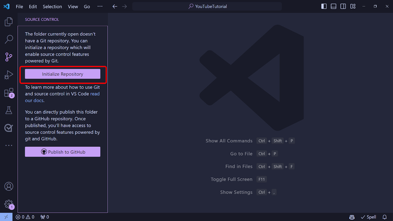 How to push code from VS Code to GitHub
