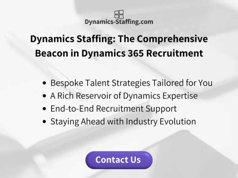 Dynamics Staffing Is a Comprehensive Beacon in Dynamics 365 Recruitment