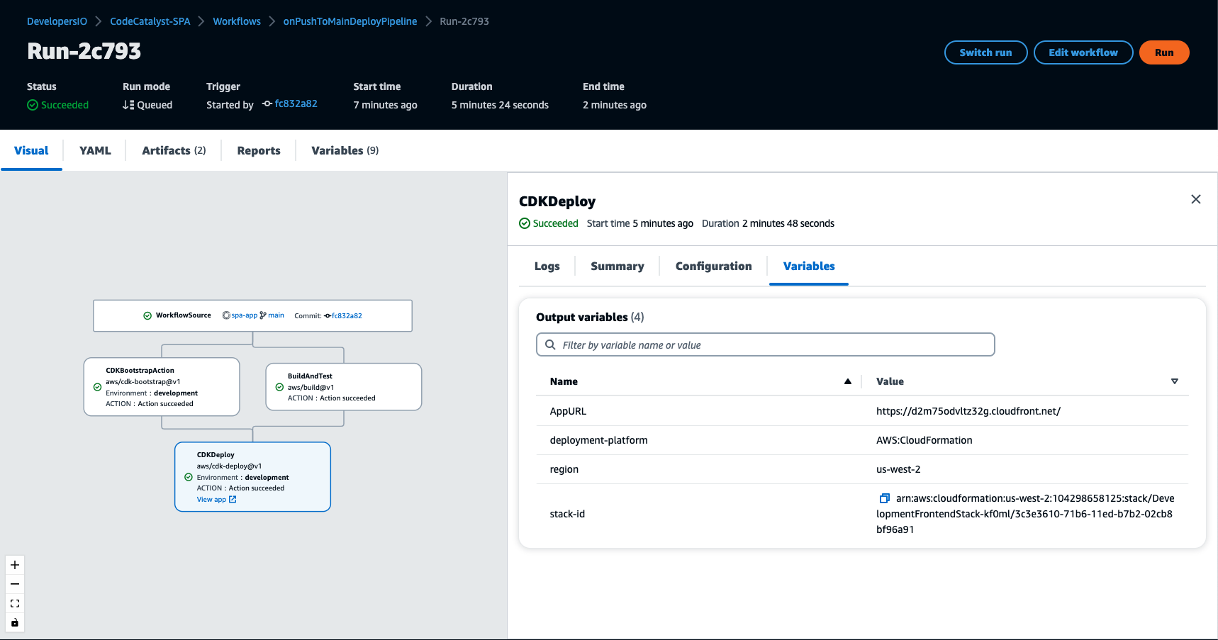 deploy workflow